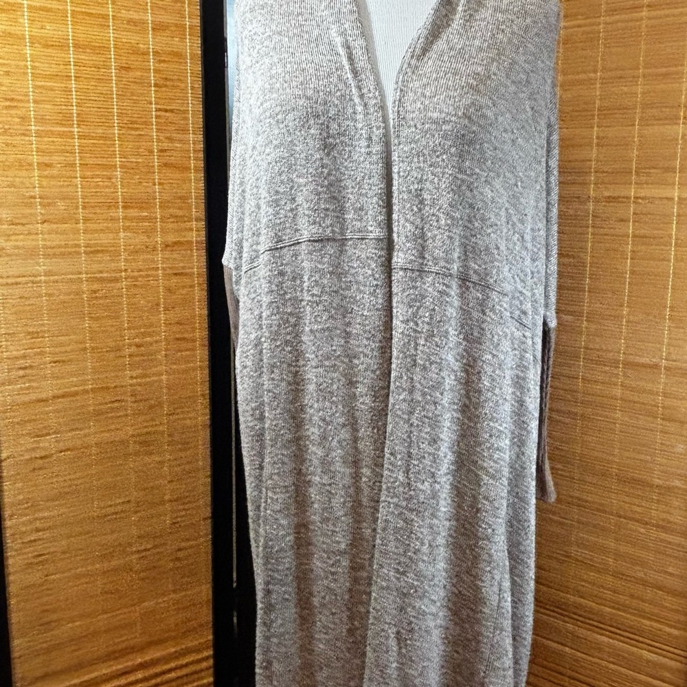 Silence + Noise Brown Maxi Cardigan Sweater